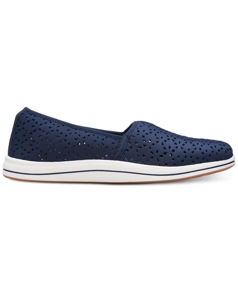 Clarks Women's Cloudsteppers Breeze Emily Perforated Loafer Flats