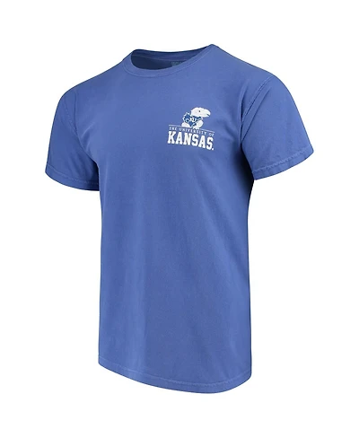 Men's Royal Kansas Jayhawks Comfort Colors Campus Icon T-shirt