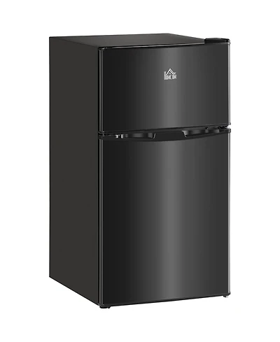 Homcom 3.2 Cu.Ft Mini Fridge with Freezer and Adjustable Shelf