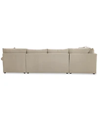 Closeout! Wrenley 138" 4-Pc. Fabric Modular Chaise Sectional Sofa, Created for Macy's