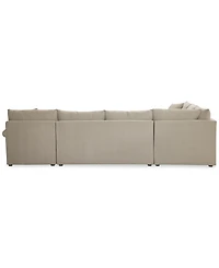 Closeout! Wrenley 137" 5-Pc. Fabric L-Shape Modular Sectional Sofa, Created for Macy's