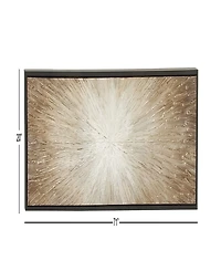 Rosemary Lane Canvas Radial Starburst Framed Wall Art with Black Frame, 71" x 1" x 20"
