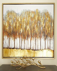 Rosemary Lane Canvas Tree Framed Wall Art with Gold-Tone Frame