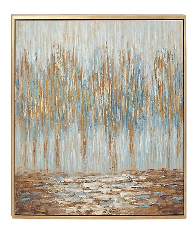Rosemary Lane Canvas Tree Framed Wall Art with Gold-Tone Frame, 47" x 2" x 36"