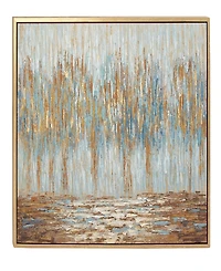 Rosemary Lane Canvas Tree Framed Wall Art with Gold-Tone Frame, 47" x 2" x 36"