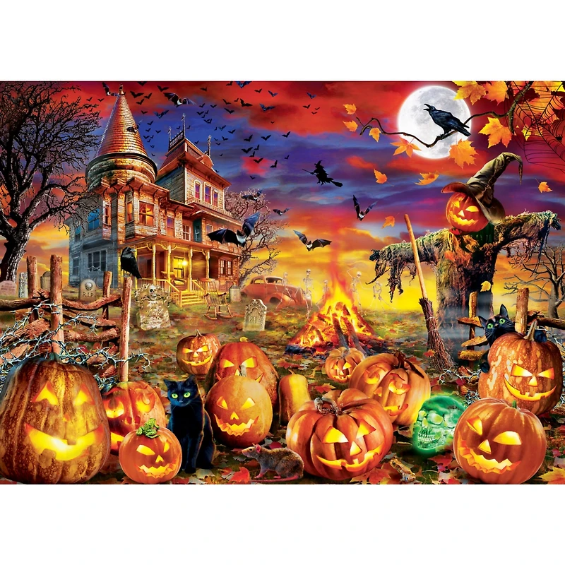 Masterpieces Glow in the Dark All Hallows Eve 500 Piece Jigsaw Puzzle
