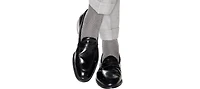 Trafalgar Men's Doyle Houndstooth Design Mercerized Cotton Mid-Calf Socks