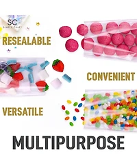 200 Pack Pastries and Candy Treat Cellophane Bags with Ties (6''x9'')