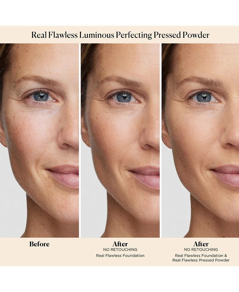Laura Mercier Real Flawless Luminous Perfecting Talc-Free Pressed Powder "
