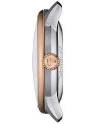 Tissot Unisex Swiss Automatic Chemin des Tourelles Powermatic 80 Two-Tone Stainless Steel Bracelet Watch 39mm