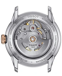 Tissot Women's Swiss Automatic Chemin des Tourelles Powermatic 80 Two-Tone Stainless Steel Bracelet Watch 34mm