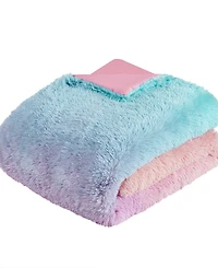 Intelligent Design Primrose Ombre Shaggy Faux Fur 3-Piece Comforter Set, Twin/Twin Xl