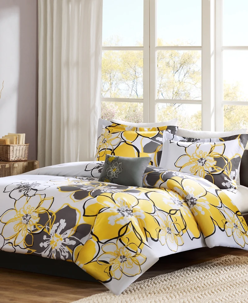 Intelligent Design Allison Printed 4-Piece Comforter Set, King/California King