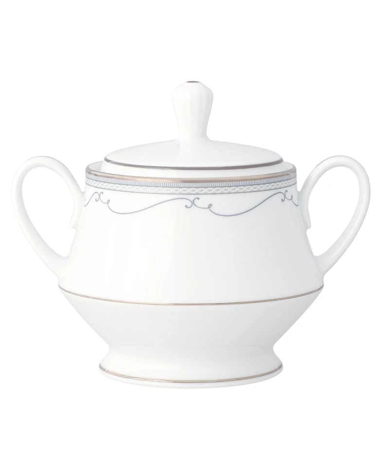 Noritake Satin Flourish Sugar and Creamer, Set of 2