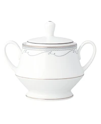 Noritake Satin Flourish Sugar and Creamer, Set of 2