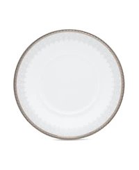 Noritake Silver Colonnade 4 Piece Saucer Set, Service for 4