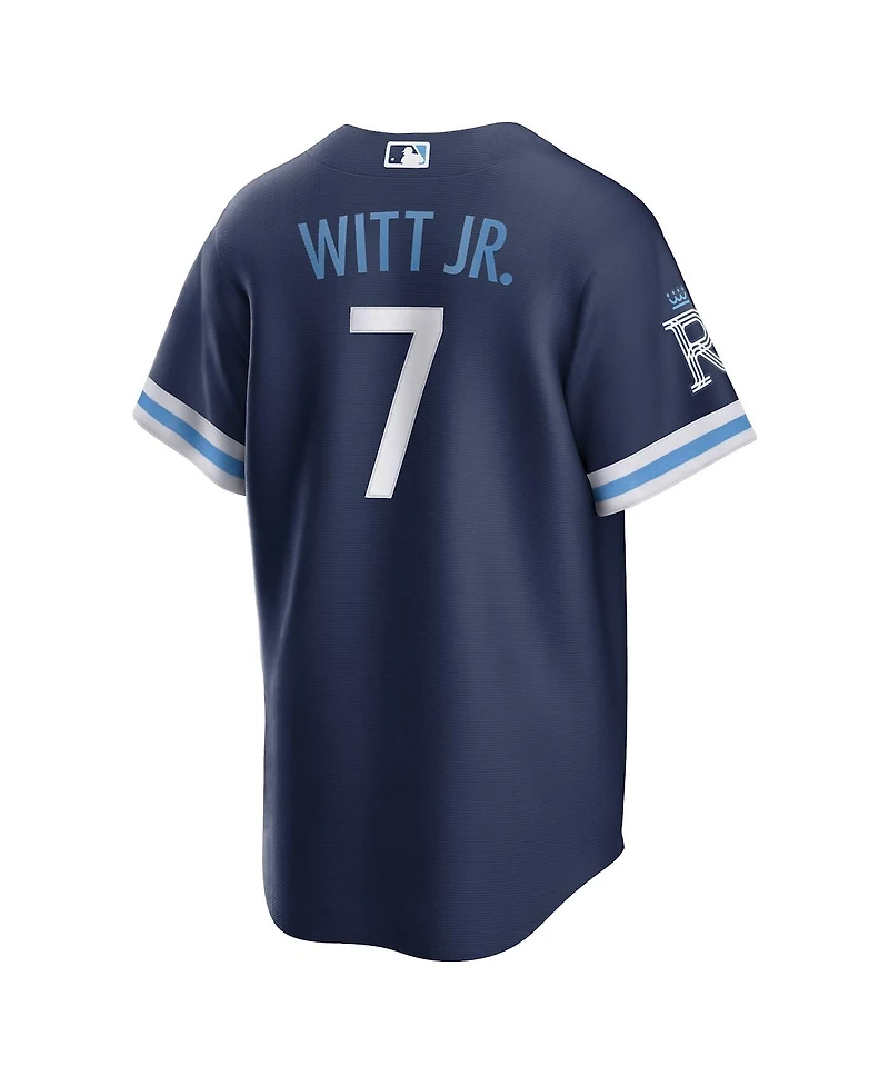 Men's Nike Bobby Witt Jr. Navy Kansas City Royals City Connect Replica Player Jersey