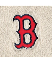 Women's G-iii 4Her by Carl Banks Oatmeal, Navy Boston Red Sox Shuffle It Raglan Full-Zip Hoodie