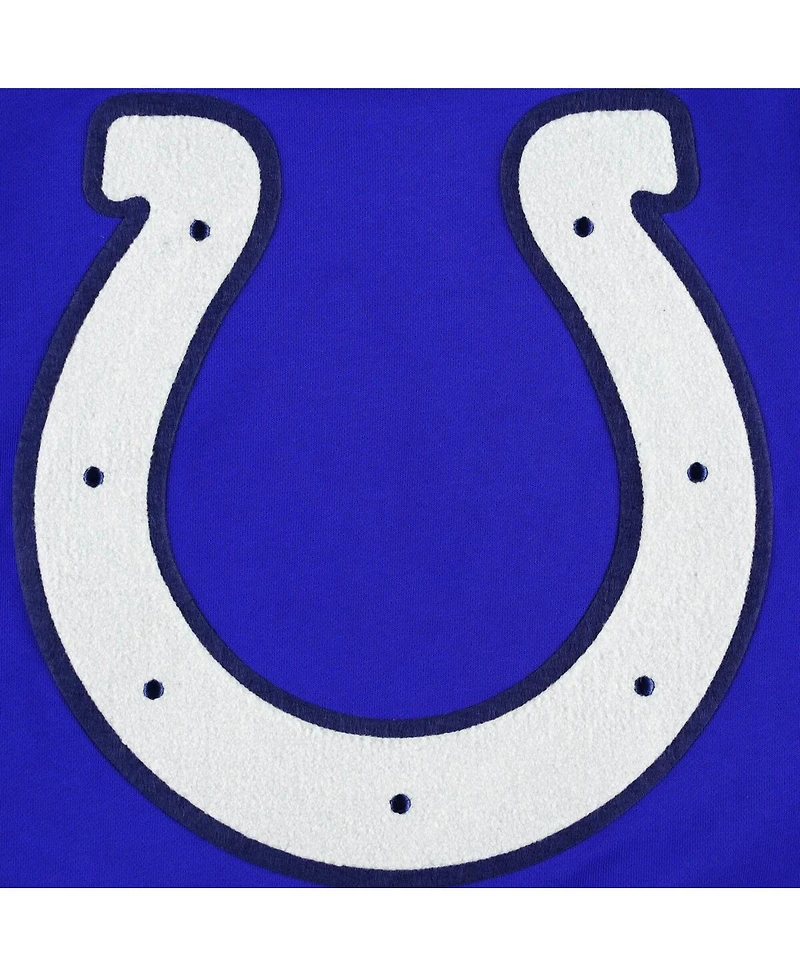 Men's Pro Standard Royal Indianapolis Colts Mash Up Pullover Sweatshirt