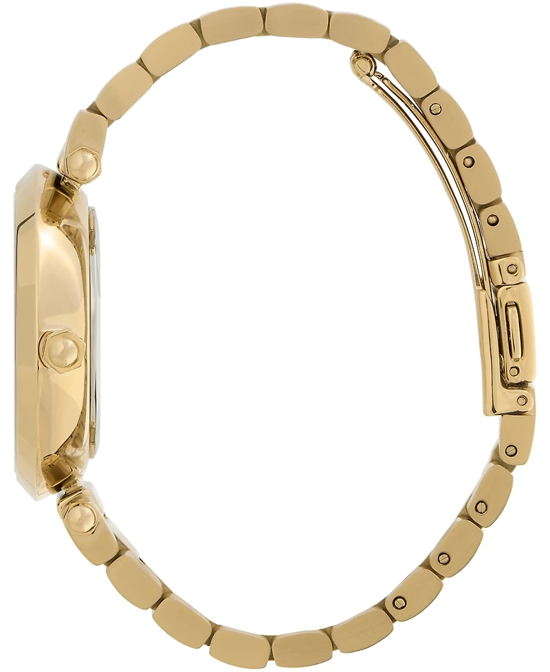 Olivia Burton Women's Signature Floral Ion Plated Gold-Tone Steel Bracelet Watch 34mm