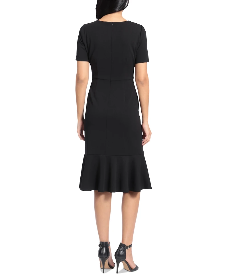 London Times Petite Twisted Sheath Dress