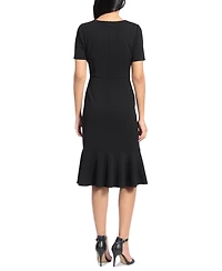 London Times Petite Twisted Sheath Dress