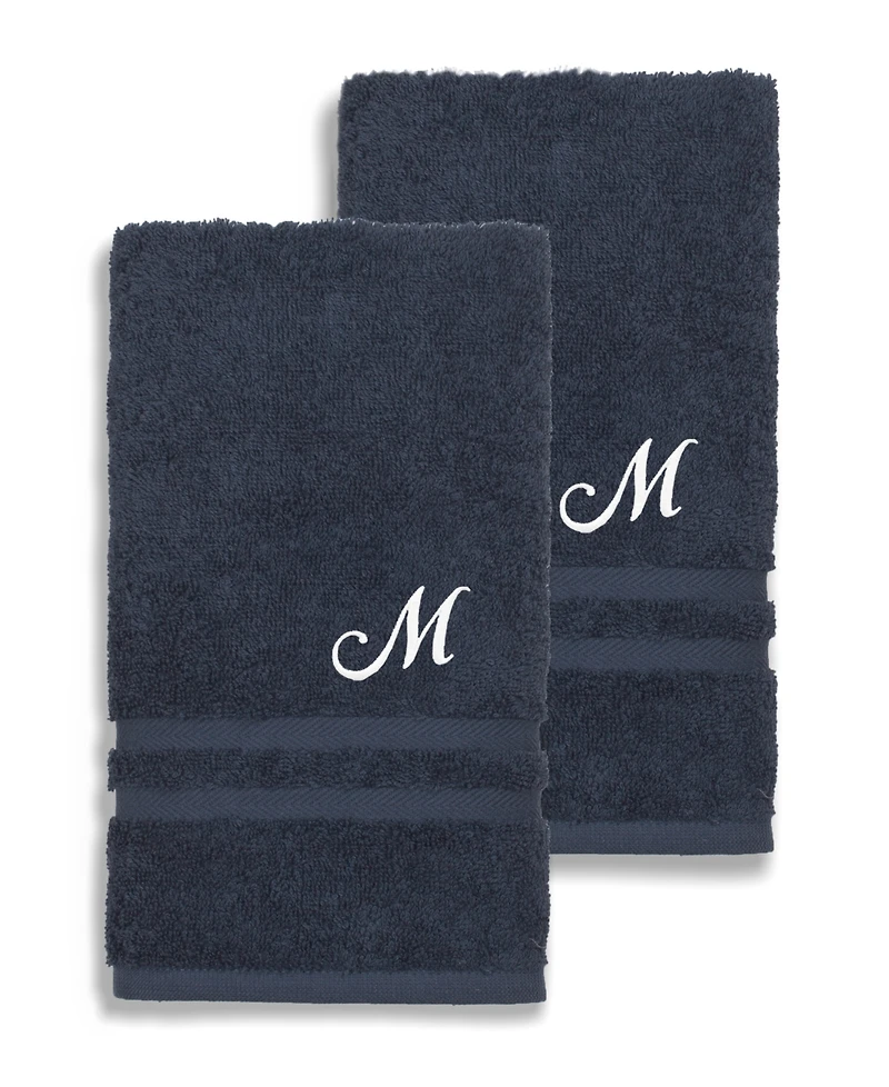 Linum Home Turkish Cotton Personalized Denzi Hand Towel Set