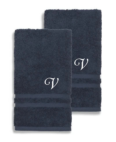 Linum Home Turkish Cotton Personalized Denzi Hand Towel Set