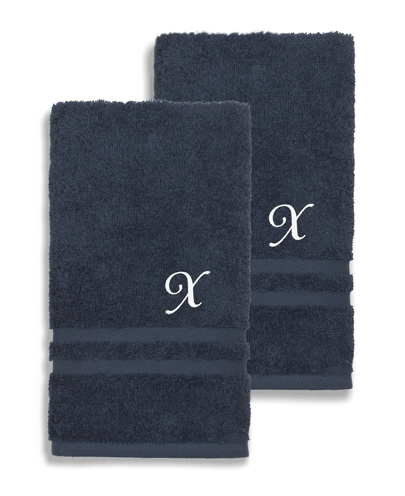 Linum Home Turkish Cotton Personalized Denzi Hand Towel Set