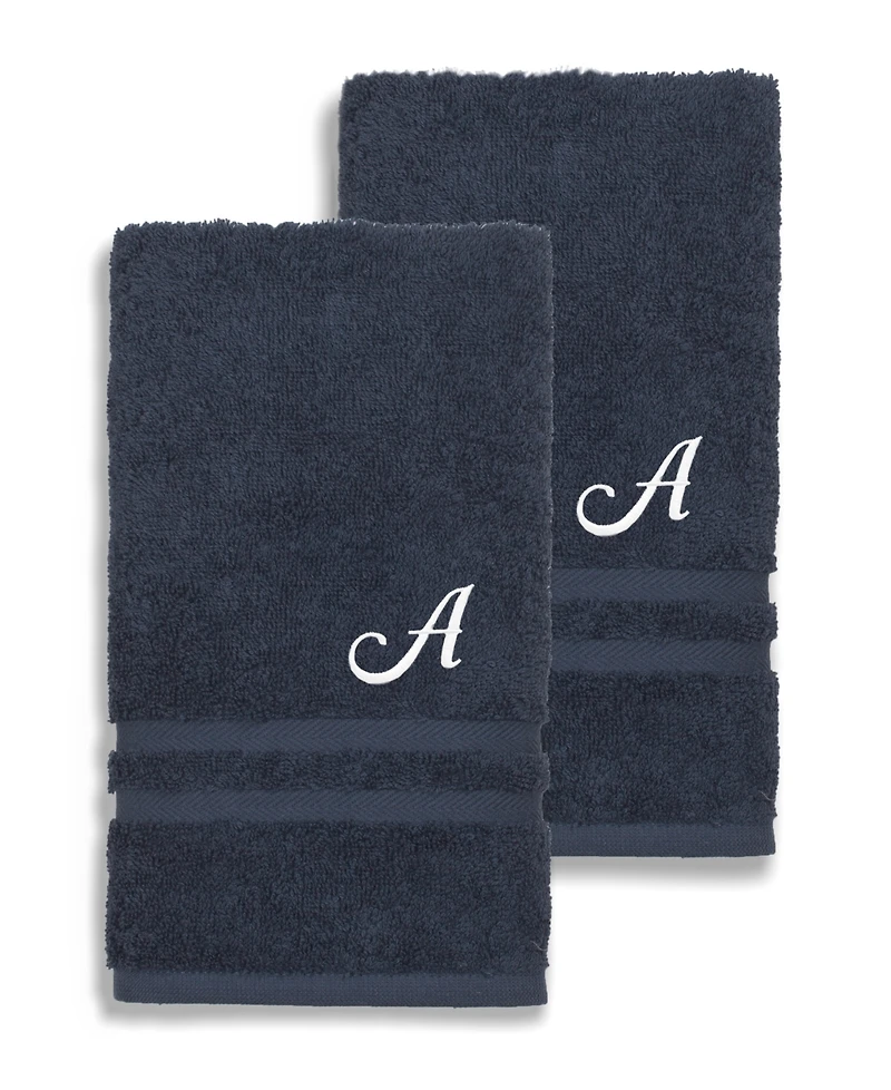 Linum Home Turkish Cotton Personalized Denzi Hand Towel Set