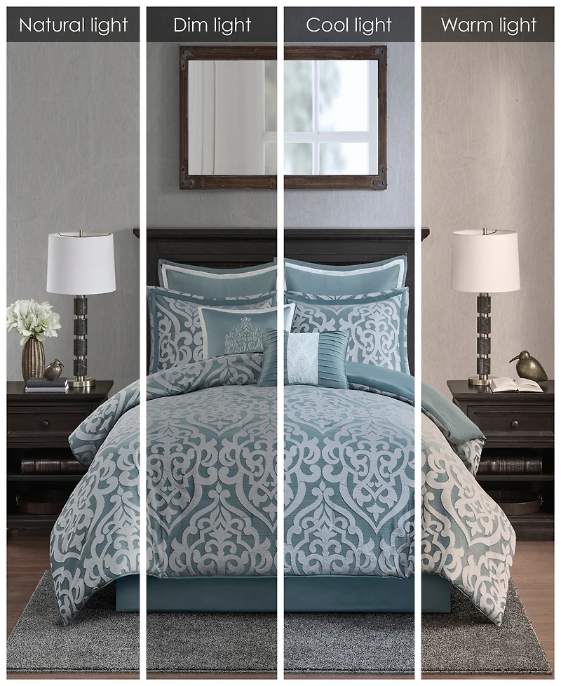 Madison Park Odette Jacquard 8-Pc. Comforter Set, California King