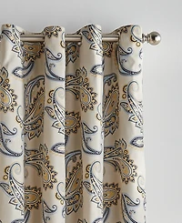 Tommy Hilfiger Vilette Paisley Grommet Room Darkening 2-Piece Curtain Panel, 50" x 96"