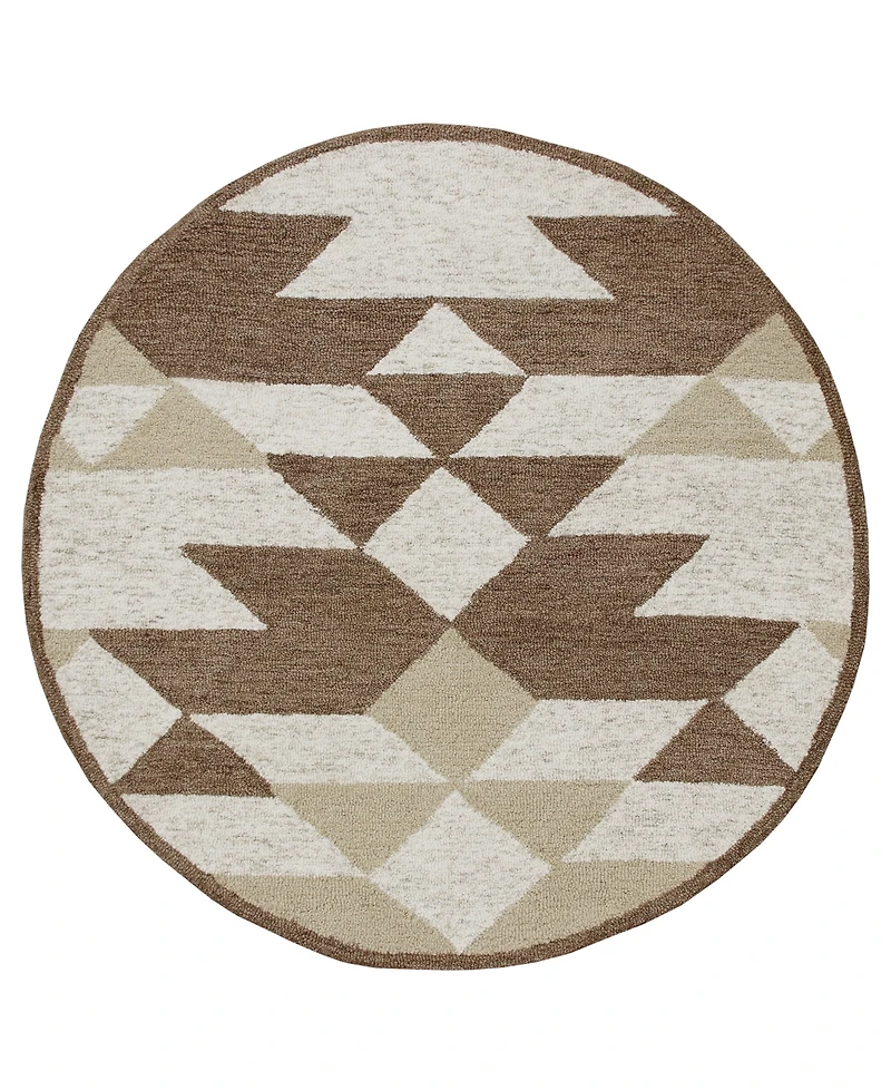 Closeout! Lr Home Sweet SINUO54117 4' x 4' Round Area Rug