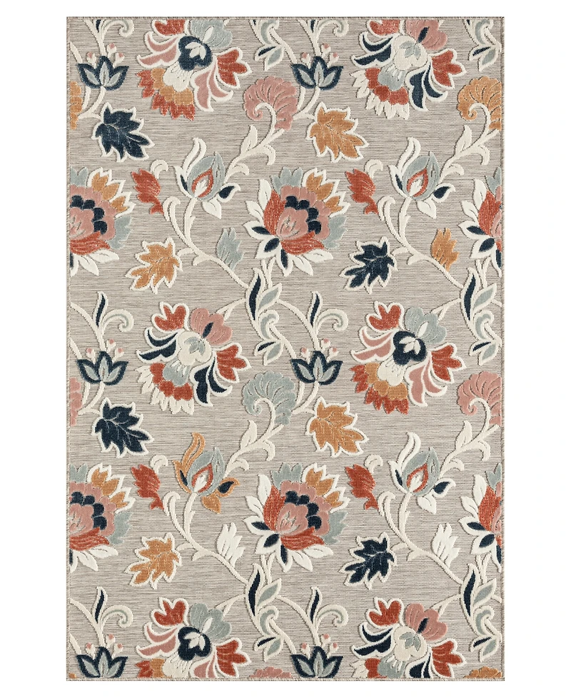 Closeout! Lr Home Vance-10C 7'9" x 9'9" Outdoor Area Rug