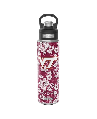 Vera Bradley x Tervis Tumbler Virginia Tech Hokies 24 Oz Wide Mouth Bottle with Deluxe Lid