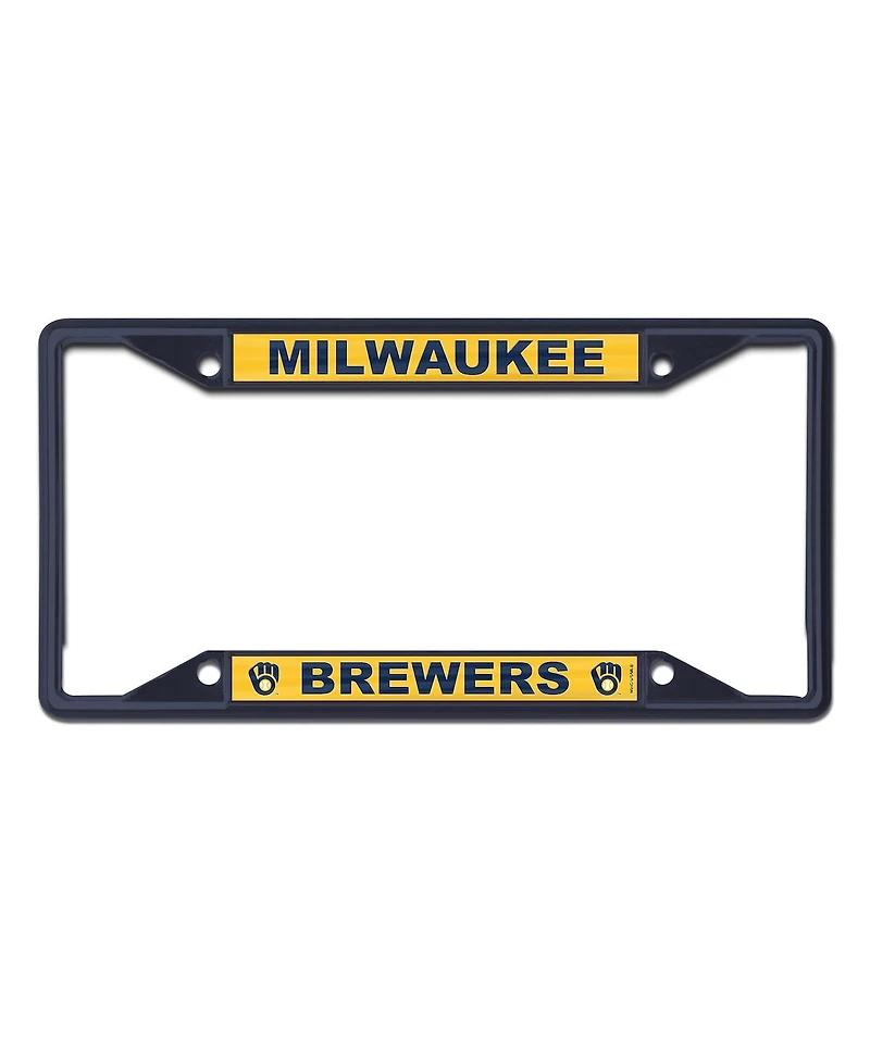 Wincraft Milwaukee Brewers Chrome Color License Plate Frame