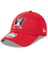 Men's New Era Red Washington Nationals 2023 Clubhouse 9FORTY Snapback Hat