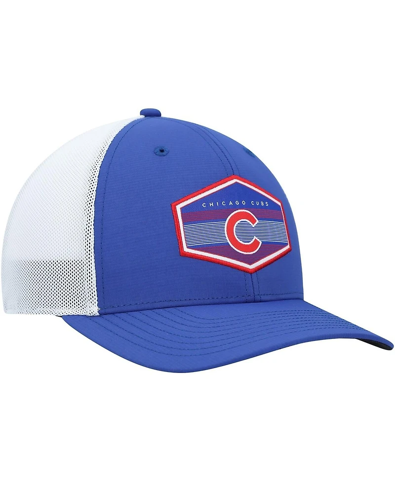 Men's '47 Brand Royal, White Chicago Cubs Burgess Trucker Snapback Hat