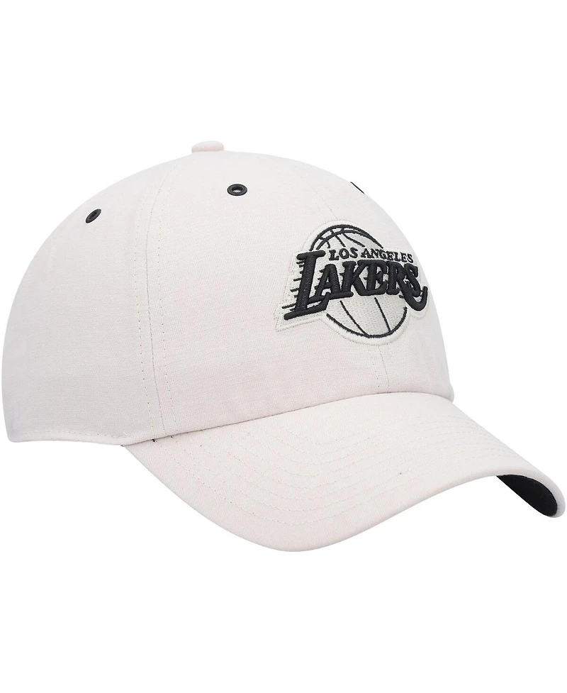 Men's '47 Brand Cream Los Angeles Lakers Lunar Clean Up Adjustable Hat