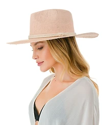 Marcus Adler Rope Trim Straw Panama Hat