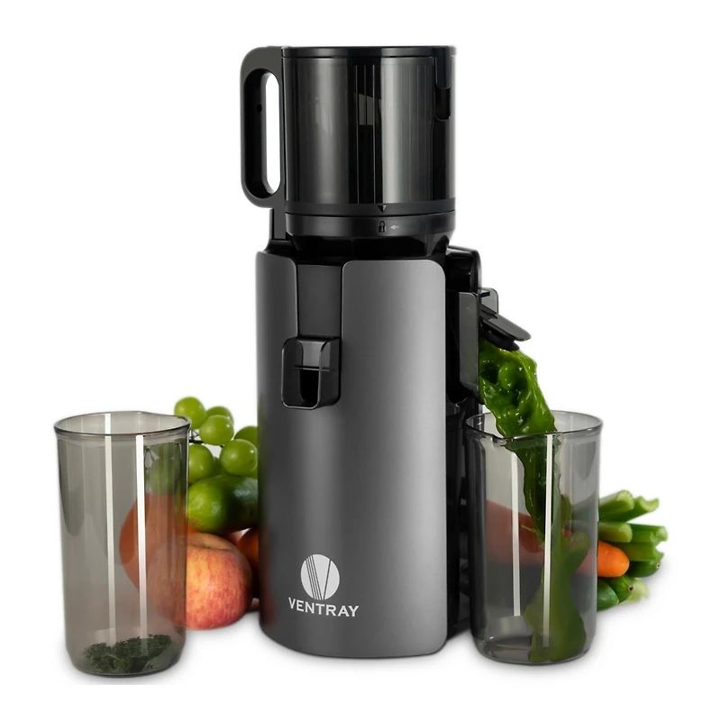 Cold Press Juicer, 4.7" Large Feed Chute Masticating Juicer with Extended Extraction Tech for Fruits & Vegetables