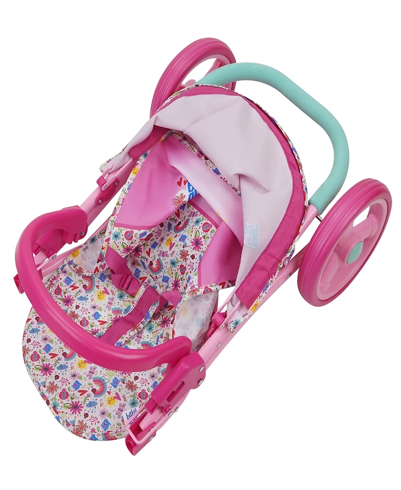 Baby Alive Pink And Rainbow Doll Jogging Stroller