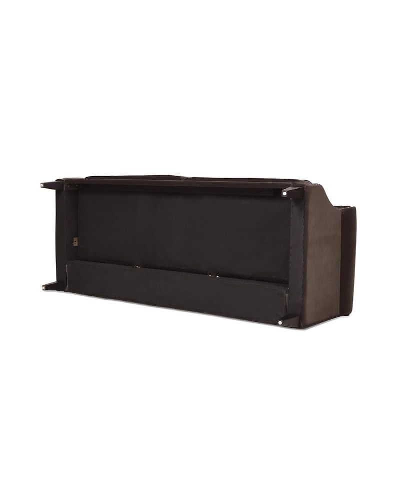 Jennifer Taylor Home Elaine 77" Camel Back Sofa with Nailhead Accents