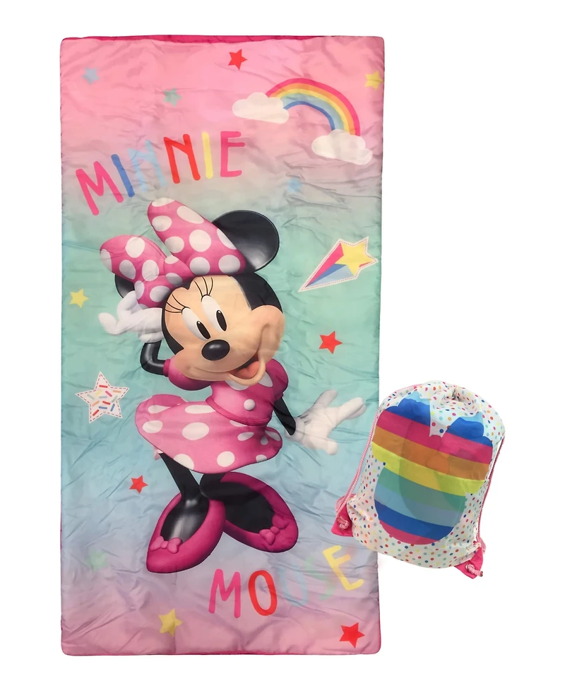 Disney Minnie Mouse Boutique Minnie Rainbow Slumber Bag, Sack, 54" x 27"