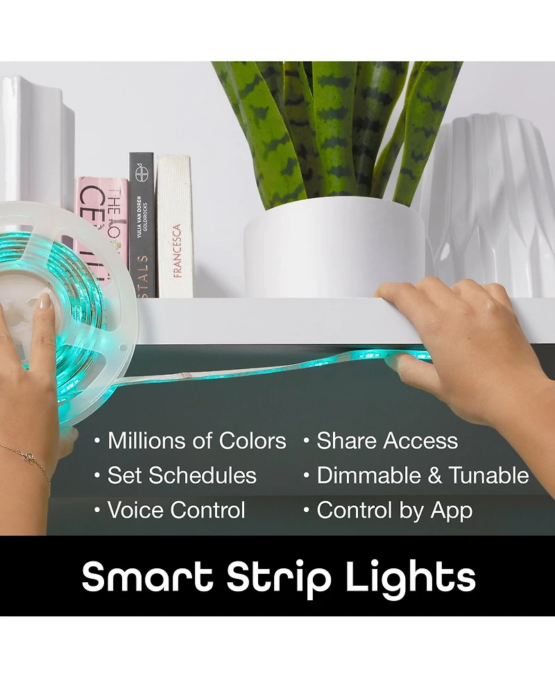 Geeni Prisma Plus Strip Smart Wi-Fi Led Light Strip Kit 9.8ft, New Updated Version with Brighter Colors and Tunable White Temperature, Compatible with