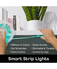 Geeni Prisma Plus Strip Smart Wi-Fi Led Light Strip Kit 9.8ft, New Updated Version with Brighter Colors and Tunable White Temperature, Compatible with