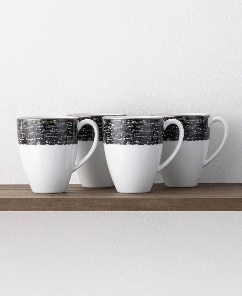 Noritake Rill Set of 4 Mugs, Service for