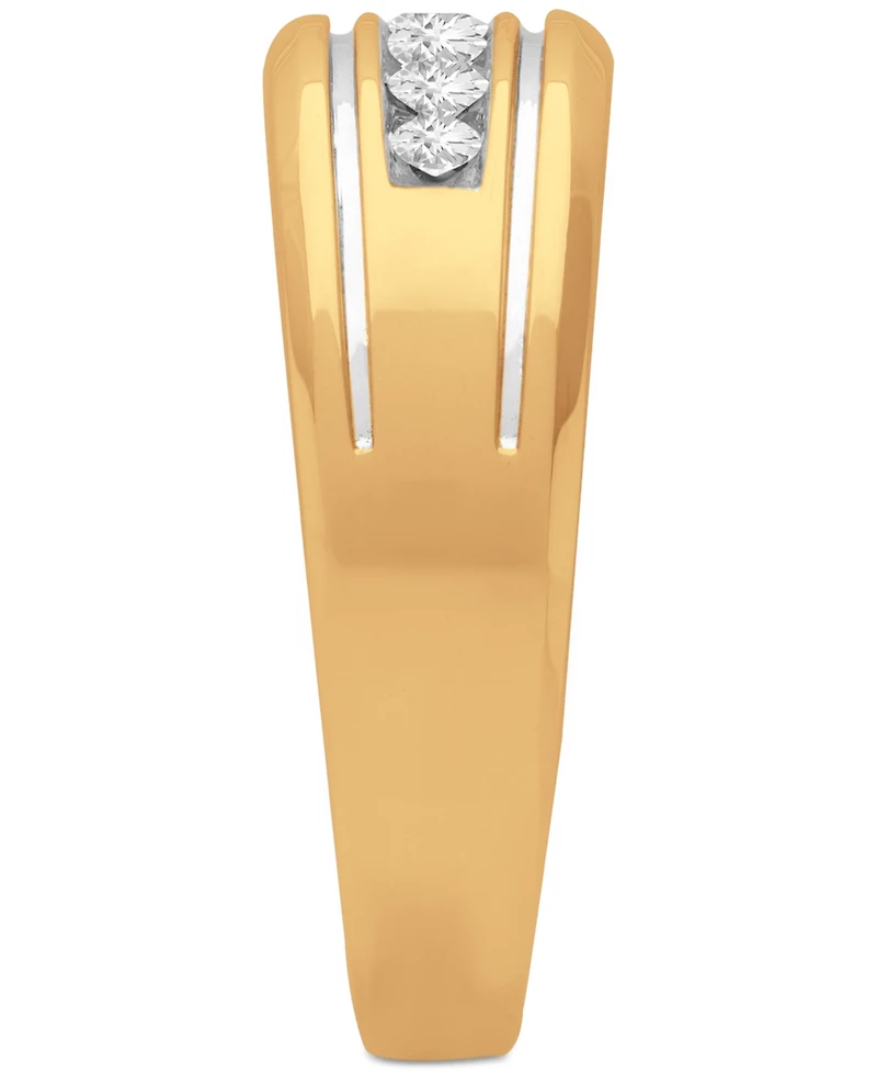 Men's Diamond Channel-Set Band (1/3 ct. t.w.) 10k Gold