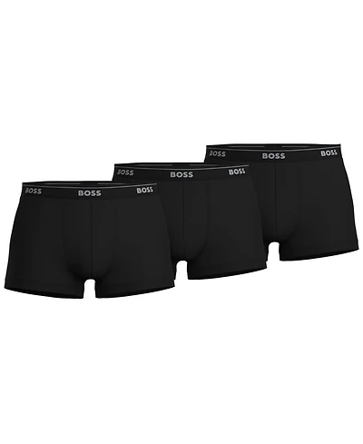 Boss by Hugo Men's Classic 3-Pk. Cotton Trunk Underwear