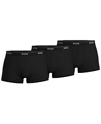 Boss by Hugo Men's Classic 3-Pk. Cotton Trunk Underwear